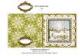 Pretty Snowscene Anglaise 5in Picture Cut and Fold Card