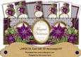 Purple Poinsettia Magical Christmas Large Dl Card Kit