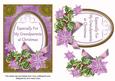 Lilac Poinsettia Grandparents Christmas 7x5 Step by Step