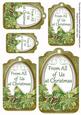 Olive Poinsettia from All of Us Sentiment Tag Sheet