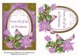 Lilac Poinsettia from All of Us Oval 7x5in Step by Step
