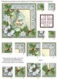 Snowbells Ice Poinsettia 5in All 4 Corner Stacker