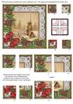 Snow Steeple Poinsettia 5in All 4 Corner Stacker