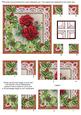 Christmas Roses Green Poinsettia 5in All 4 Corner Stacker