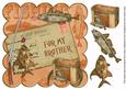Borange Fishing for My Brother 8in Decoupage Step by Step