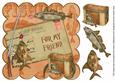 Borange Fishing for My Friend 8in Decoupage Step by Step