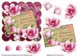 Cerise Magnolia If Friends Were - 6in Scallop Step by Step