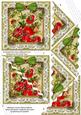 Lace Dogrose Butterfly 5in Scallop Triangle Corner Stacker