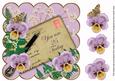 Lilac Pansy 25 Today 8in Scallop Decoupage Step by Step