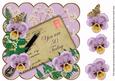 Lilac Pansy 50 Today 8in Scallop Decoupage Step by Step