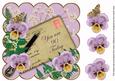 Lilac Pansy 90 Today 8in Scallop Decoupage Step by Step