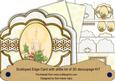 Single Candle Flake Anglaise Scallop 3D Decoupage Card Kit