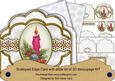 Pink Candle Flake Anglaise Scallop 3D Decoupage Card Kit
