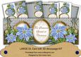 Pale Blue Poinsettia Someone Special Large Dl Card Kit
