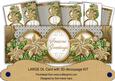 Gold Poinsettia Seasons Greetings Large Dl Card Kit