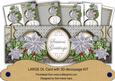 Silver Poinsettia Seasons Greetings Large Dl Card Kit
