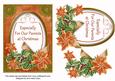Borange Poinsettia for Our Parents Oval 7x5in Step by Step