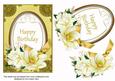 Lemon Magnolia Happy Birthday Oval 7x5in Step by Step