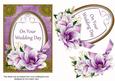 Purple Magnolia Your Wedding Day Oval 7x5in Step by Step