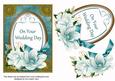 Teal Magnolia Your Wedding Day Oval 7x5in Step by Step
