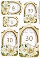Cream Magnolia 30 Sentiment Tag Sheet