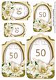 Cream Magnolia 50 Sentiment Tag Sheet