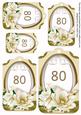Cream Magnolia 80 Sentiment Tag Sheet
