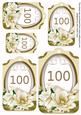 Cream Magnolia 100 Sentiment Tag Sheet