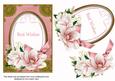 Pink Magnolia Best Wishes Oval 7x5in Step by Step