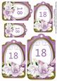 Lilac Magnolia 18 Sentiment Tag Sheet