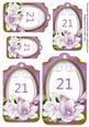 Lilac Magnolia 21 Sentiment Tag Sheet