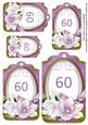 Lilac Magnolia 60 Sentiment Tag Sheet