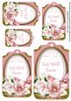 Pink Magnolia Get Well Soon Sentiment Tag Sheet