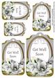 Silver Magnolia Get Well Soon Sentiment Tag Sheet