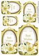 Lemon Magnolia Best Wishes Sentiment Tag Sheet