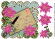 Cerise Poinsettia T from All of Us 8in Scallop Step by Step