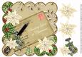 Cream Poinsettia Sending Love 8in Scallop Step by Step