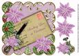 Lilac Poinsettia Sending Love 8in Scallop Step by Step