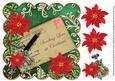 Red Poinsettia g Sending Love 8in Scallop Step by Step