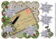 Silver Poinsettia Sending Love 8in Scallop Step by Step
