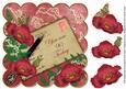 Red Poppy 90 Today 8in Scallop Decoupage Topper