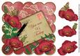 Red Poppy 95 Today 8in Scallop Decoupage Topper