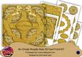 Gold Holly Love at Christmas 3D Rosette 8in Cf Kit