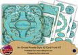 Teal Holly Love at Christmas 3D Rosette 8in Cf Kit