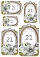 Silver Magnolia 21 Sentiment Tag Sheet