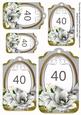 Silver Magnolia 40 Sentiment Tag Sheet
