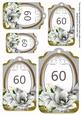 Silver Magnolia 60 Sentiment Tag Sheet