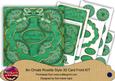 Dgreen Holly Across the Miles 3D Rosette 8in Card Front Kit