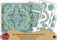 Dusky Teal Holly Across the Miles 3D Rosette 8in Cf Kit