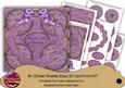 Purple Holly Across the Miles 3D Rosette 8in Cf Kit